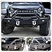 Off Road Front Bumper Fits for Jeep Wrangler JL/JLU JK/JKU Gladiator JT 2007-2025 Steel Bumper with Winch Plate Bull Bar Lights D-rings License Plate Bracket Heavy Duty