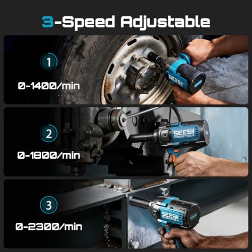 Seesii Upgraded Cordless Impact Wrench 885Ft-lbs - image 4
