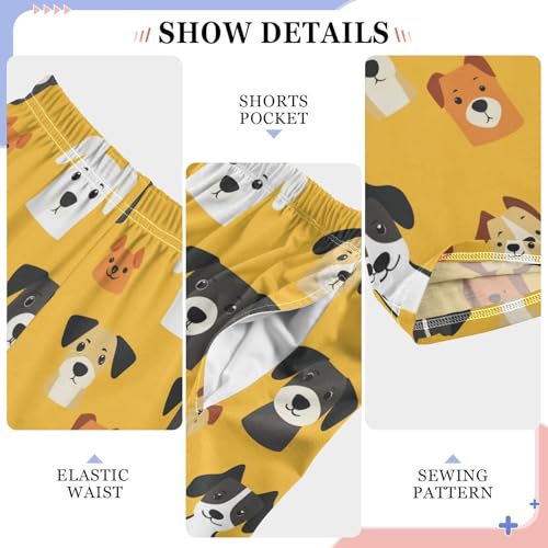 Pajama Bottoms, Cute Puppy Pet Pattern Sleeping Pant Lounge Wear Pajamas Long Pants Sleepwear Pjs4