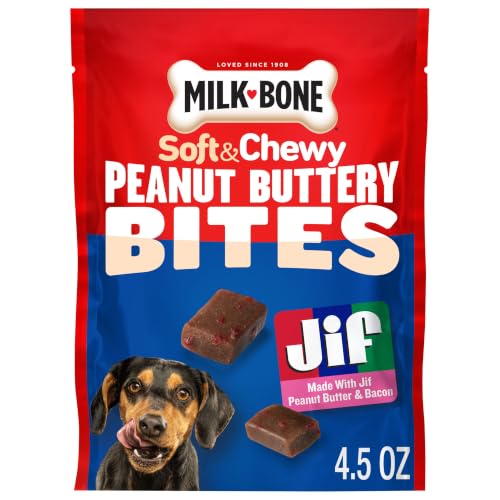 Image of Milk-Bone Soft & Chewy Peanut Buttery Bites, 4.5 Oz. Bag