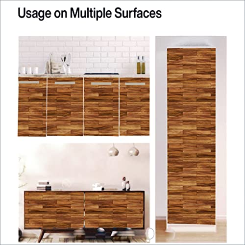 Image of Wallpaper for Walls Bedroom & Living Room Big Size (300x40) Cm Wallpaper Stickers for Home Decoration | Wall Stickers for Office | Wall Paper for Wall Decor Pack of - 1 (WoodenPatti)
