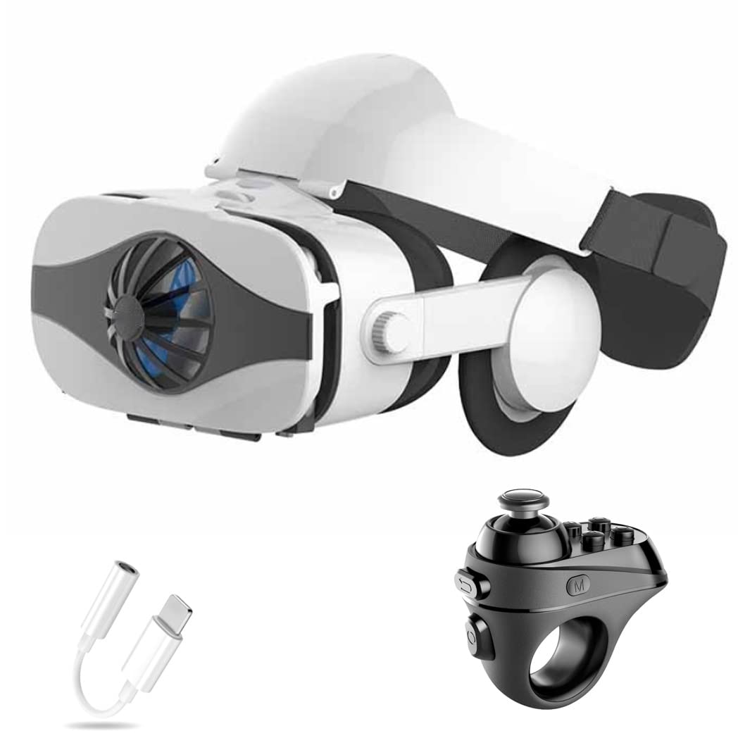 Okulary 3D, Virtual Reality, zestaw słuchawkowy, ochrona oczu, okulary VR do filmów 3D i gier, kontroler Bluetooth do iPhone 13 Pro Max/13 Pro/13/12/11, do Samsung Galaxy S21, Huawei, X. iaomi-Seria nie