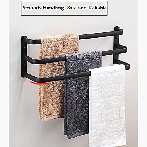 Toallero de pared para baño de aluminio multicapa con separación 7