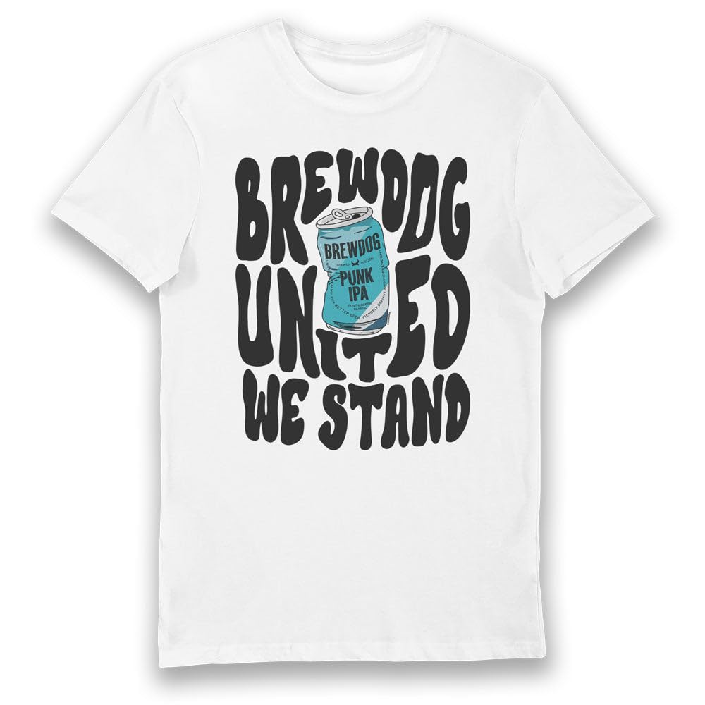 Bioworld BrewDog United We Stand Crushed Can Adults T-Shirt-XL White
