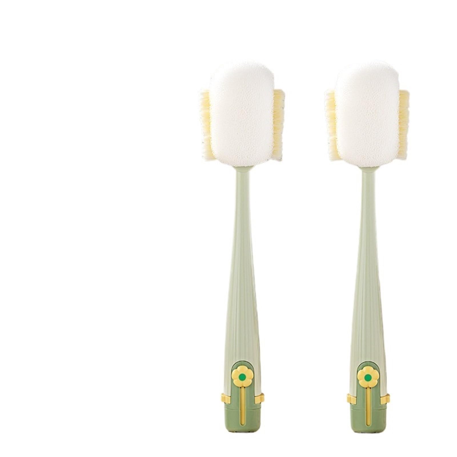 bottle brush Cup Brush Five-in-one, A Water Cleaning, Long-handled Multi-functional, Bottle(Green 2PCS)