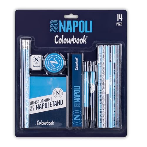 Colourbook Napoli – Juego de papelería, contiene 14 piezas, oficial Licensee