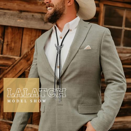 Image of Bolo Tie for Women Men, Western Bolo Tie Rodeo Cowgirl Cowboy Tie Bolo Ties Cowboy Accessories for Men Women