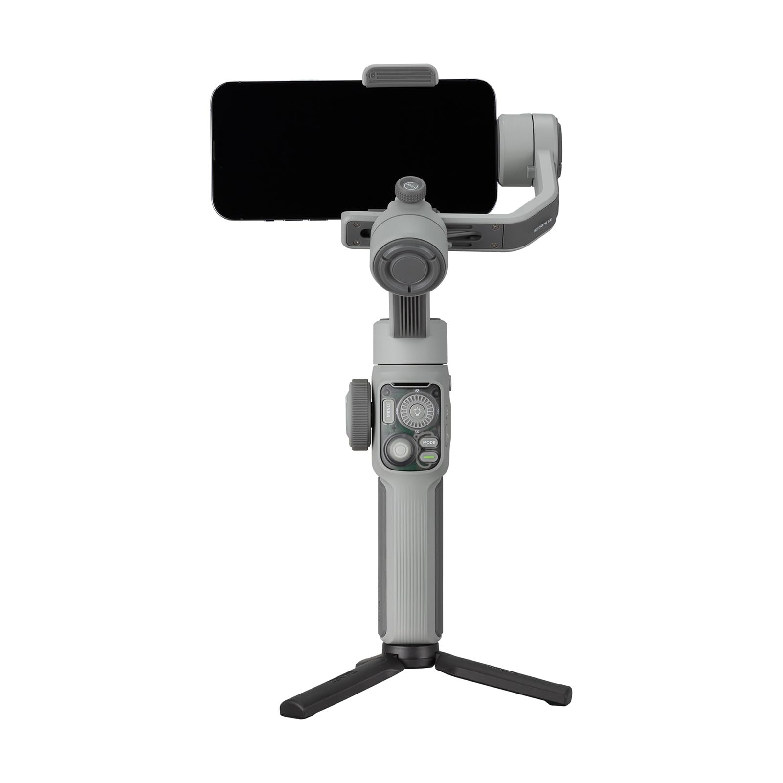 Jiawu Innovativo Stabilizzatore del Telefono a 3 Assi con Luce integrata: Registrazioni di Movimento Fluide per Vlogger e Registi (LISCIO 5E)