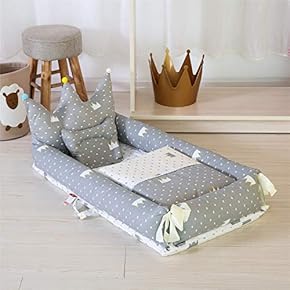 Vinona ベビーベッド　収納袋付き Amazon.co.jp: ベビーベッド 添い寝 折りたたみ ハイローベッド