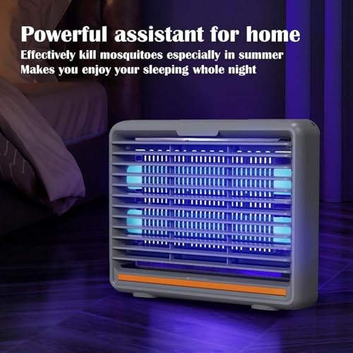 Image of Electric Mosquito Killer, Fly Insect Killer Machine, Insect Bug Zapper,Fly Catcher and Trap Killer LED Lamp for Restaurants,Home,Office,Bedroom (Grey)