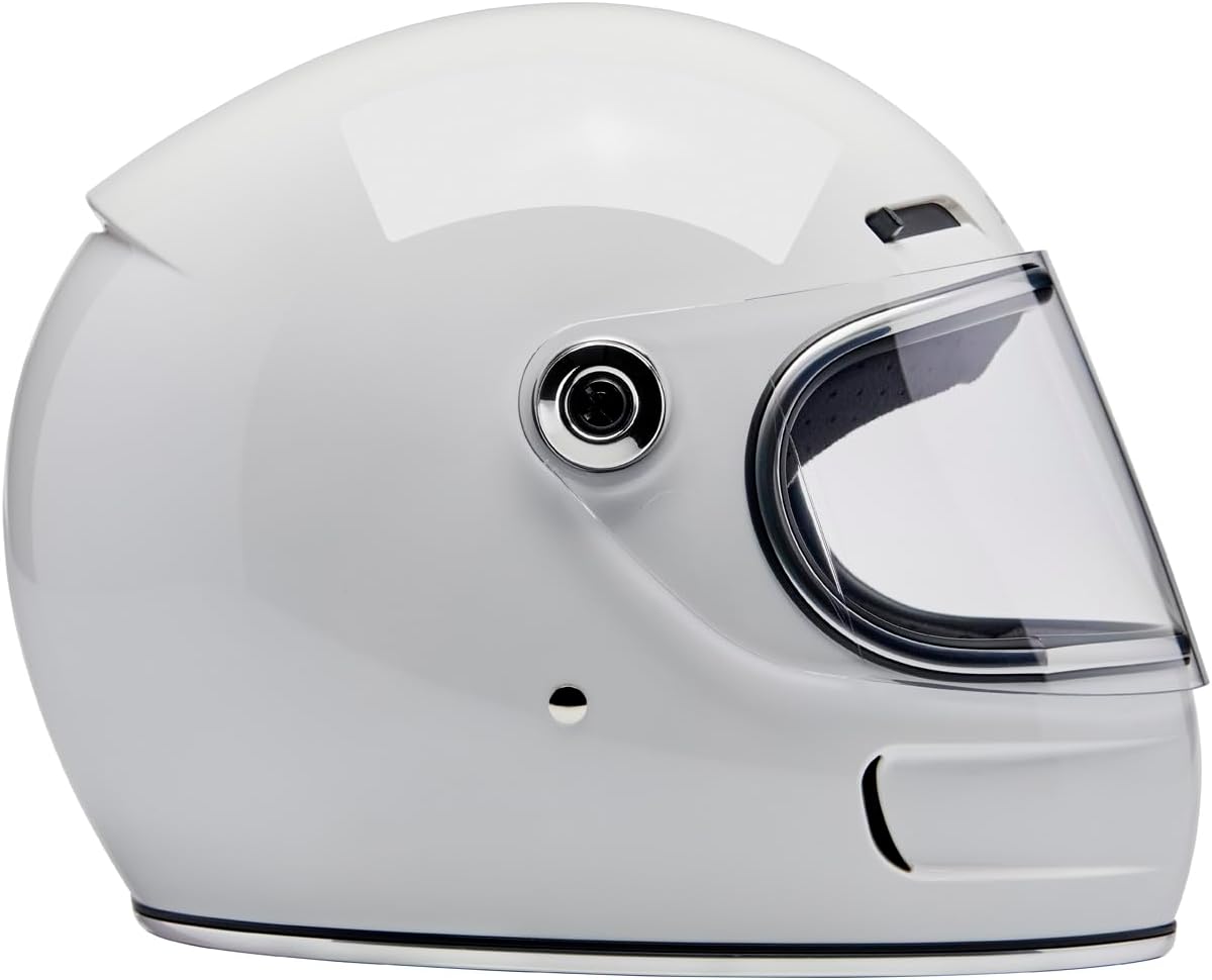 Biltwell Gringo SV Gloss White Motorcycle Helmet ECE R22.06 DOT