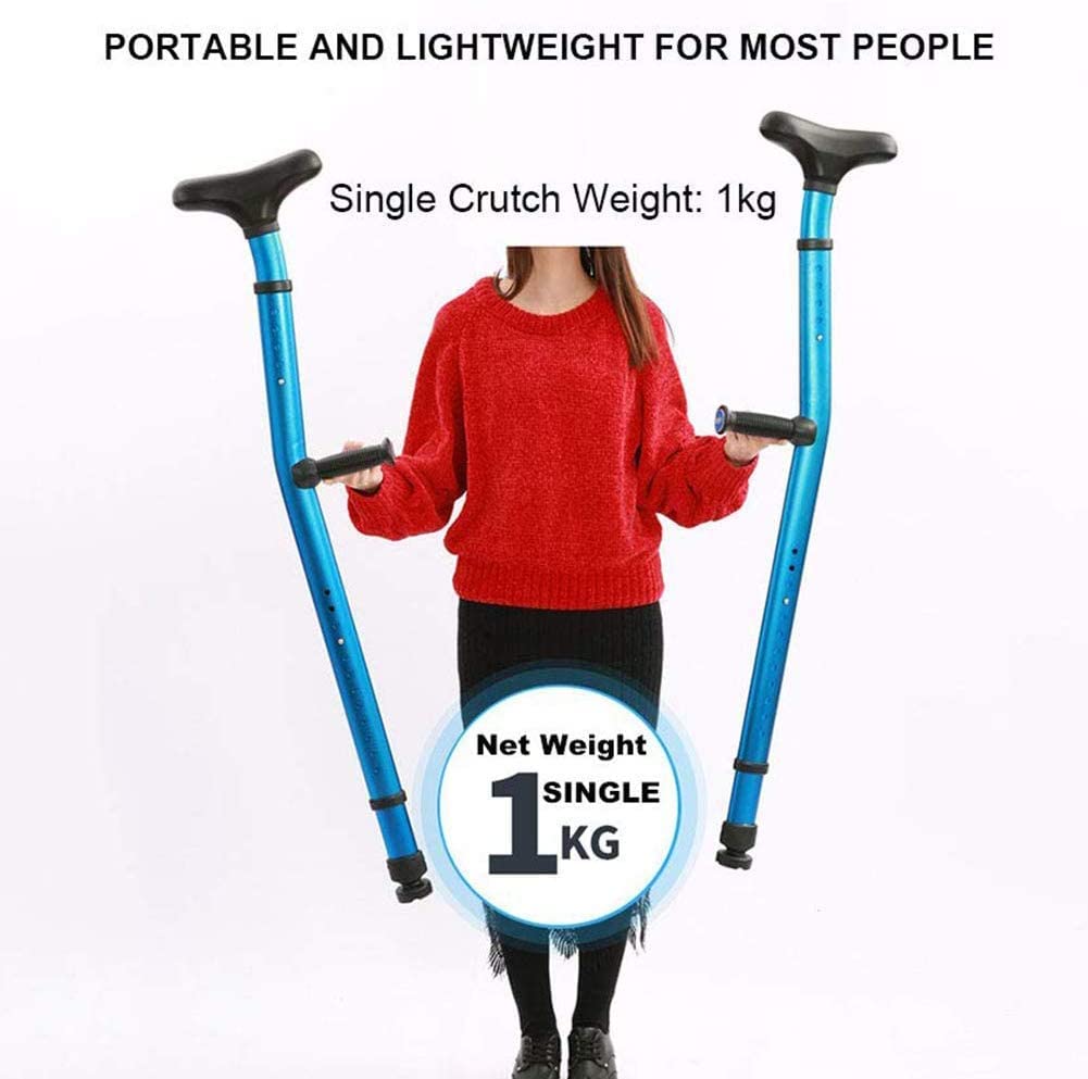 Gcxgz Stampelle per Avambraccio Regolabili 2 Pezzi Stampelle per Avambraccio da Camminata, Stampelle per Braccio Regolabili in Altezza Walker per Disabili e Anziani Stampella per Braccio Leggera des