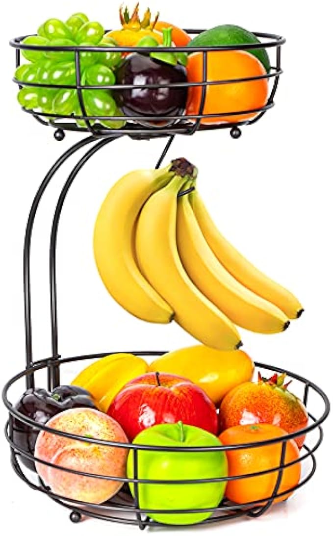 Auledio 1 Fruit Bowls, 2 Tier, Brone