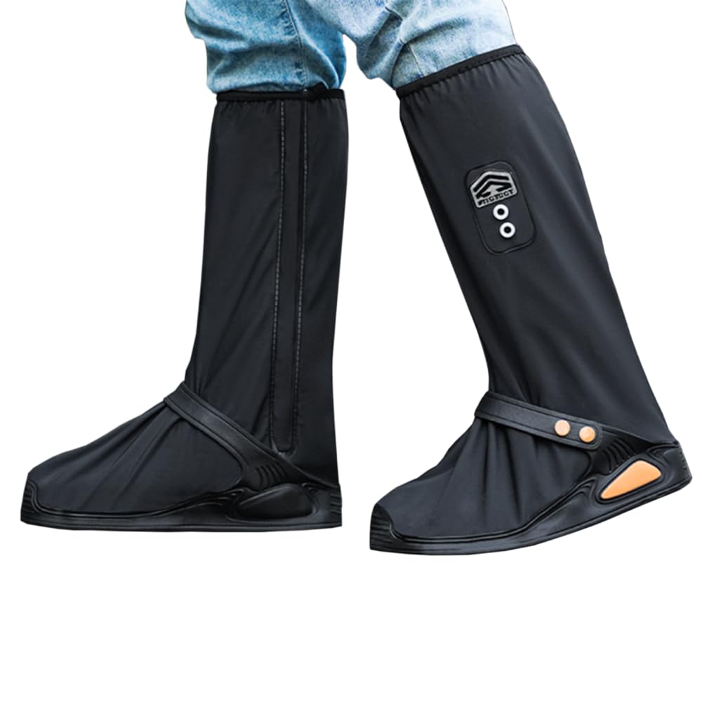 MiOYOOW Rain Shoe Cover, Waterproof Rain Boot Reusable Non-Slip Shoe Covers with Breathable Hole for Men Women Rainy Day Cycling Hiking Outdoor