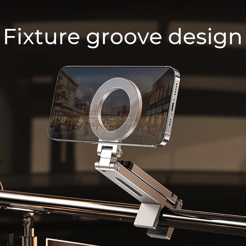 Image of Magnetic Tripod Stand,360Adjustable Foldable Phone Holder with 1 /4 inch Screw