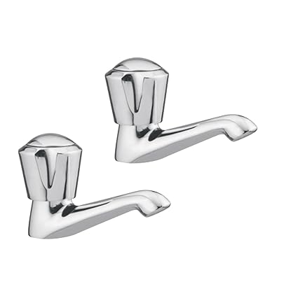 paletino Piller Cock Brass Heavy Chrome Finish Pack of 2