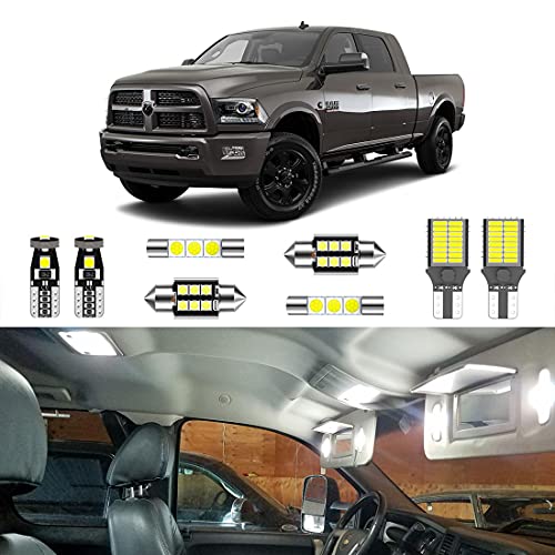 Kit de 12 Lámparas LED Blancas Interiores CANBUS para Dodge Ram miniatura 1