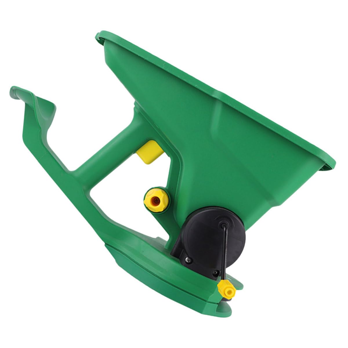 Semoir Manuel Portable à Manivelle en Plastique Vert pour Jardinage