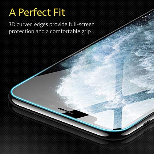 Esr Full-Coverage Tempered-Glass Compatible For Iphone 11 Pro Max Screen Protector/Iphone Xs Max Screen Protector [2-Pack] [Easy Installation Frame] [3D Curved Edges] For Iphone 11 Pro Max/Xs Max #TOP7