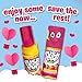 Push Pop Pink Valentine's Candy Lollipops, 10 Ct Individually Wrapped Lollipops in Pink Strawberry Flavor, Full Size, Fun Hard Candy For Birthday Parties, Valentine's Gifts, Goodie Bags, Party Favors