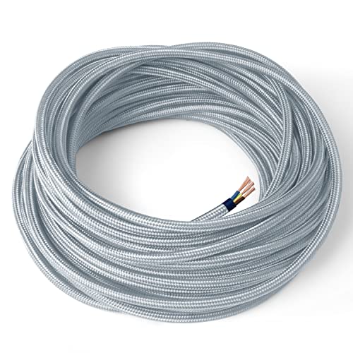 FILATI NATURALI. Il cavo elettrico presenta un colore intenso. È ideale per realizzare progetti di illuminazione eleganti, minimal o vintage. Sono disponibili varie lunghezze: 1, 3, 5, 10, 20 e 50 metri.