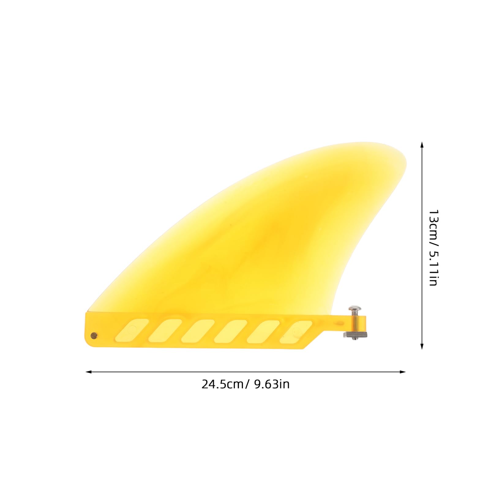 Toyvian Surfboard Tail Fin Durable Single Fin for Paddle Board Replacement Hydrodynamic Design Enhances Stability and Control for Water Sports Enthusiasts Includes Screw