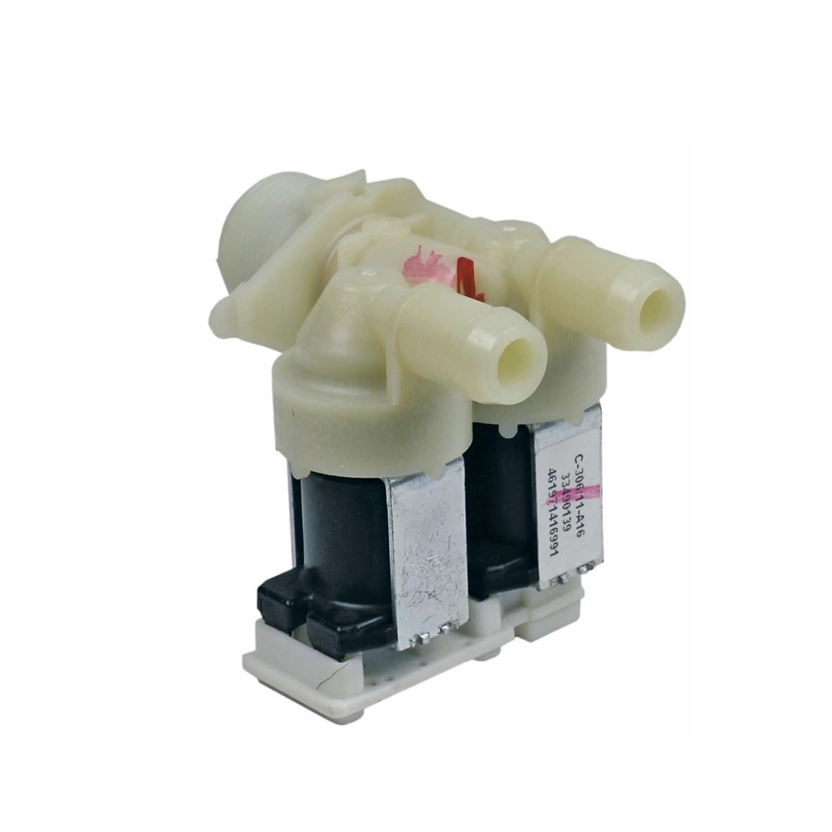 easyPART Kompatibel/Ersatz für EUROPART 10022954 Magnetventil Einlaufventil Füllventil Ventil 2fach 180° 14,0mmØ Waschmaschine Alternativ Whirlpool Bauknecht 480111100199 Cooke&Lewis Gala Hanseatic