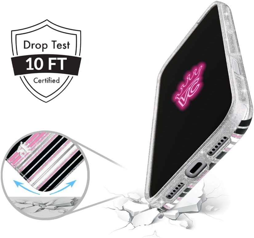  for iPhone 17 Case | Pretty Punk Stripes Glitter thumbnail