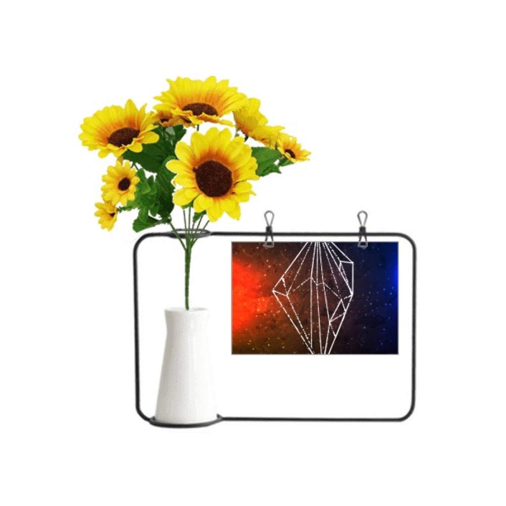 Carte de bénédiction tournesol en cristal marron pour un cadeau durable