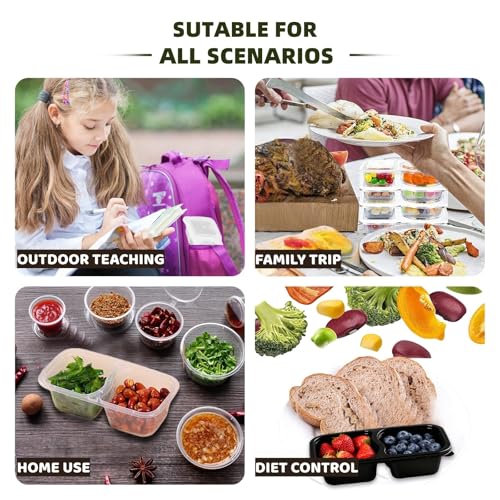 50% Off Reusable Snack Containers with Lids - 20PCS