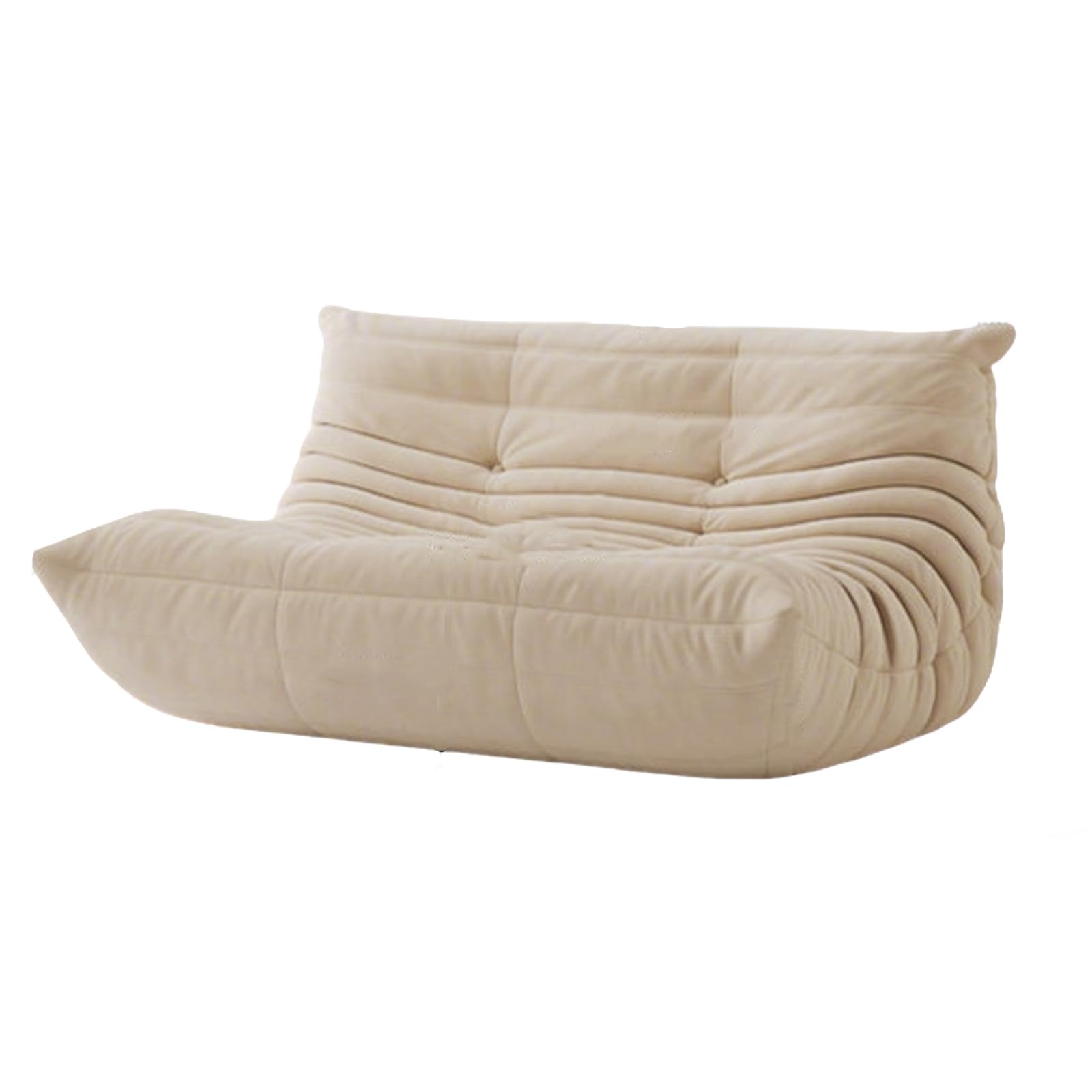 Sillón puff reclinable de felpa con relleno de espuma de alta resistencia, sofá de suelo perezoso para sala de estar, dormitorio, oficina, juegos