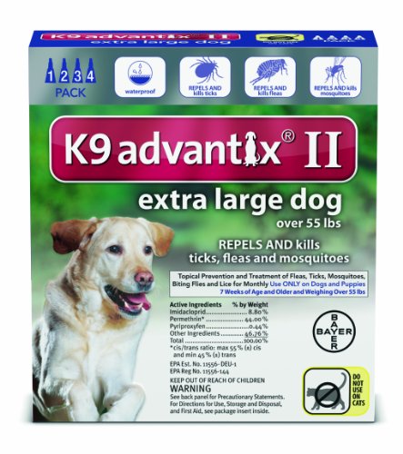 Advantix Flea and Tick Control for Dogs Over 55 lbs 6 Month Supply