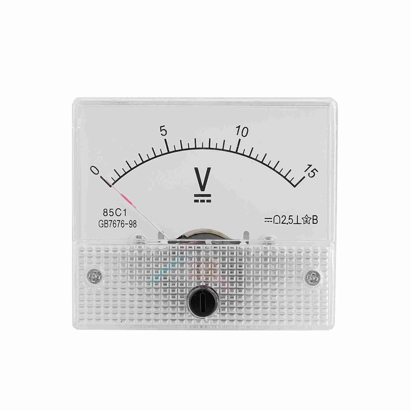 Stromvoltmeter, DC Analog 85C1 Strom Voltmeter Spannung, 2,5 Genauigkeit Voltag, Analog Voltmeter Panel für Experimente, Montage Analog Voltmeter Tester Panel (0-30V)(#4)