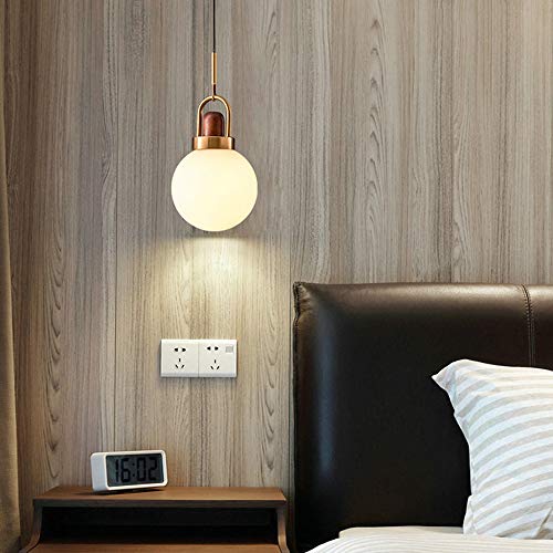 Plafond light shade en verre blanc de 30cm pour suspension - 3