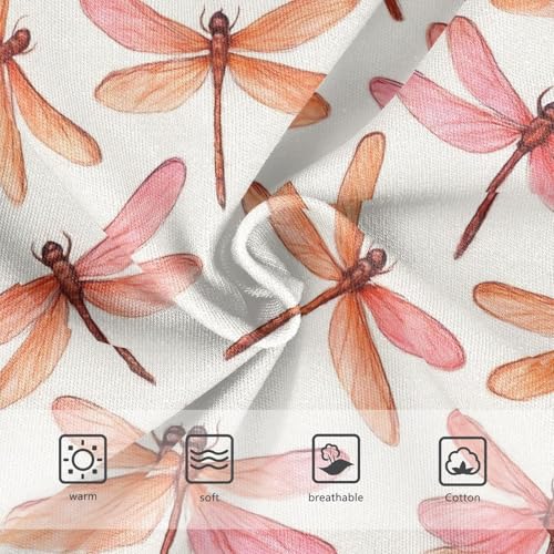 Joisal Bright Toddler Girls Underwear 2t Cotton Cute Panties Girl Pink Orange Dragonflies Beige Briefs Kids Undies3