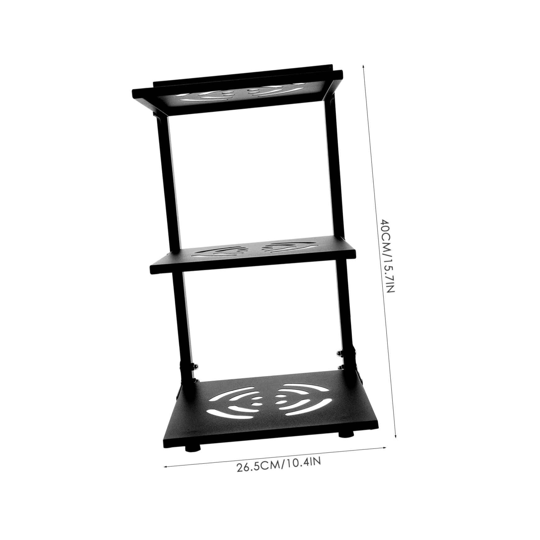 UKCOCO Organizzatore per Organizzare Pentole e Padelle per Pentole a 3 Livelli in Acciaio al Carbonio Nero Spazi Regolabili, Scaffale Multifunzione per Cucina e Bagno