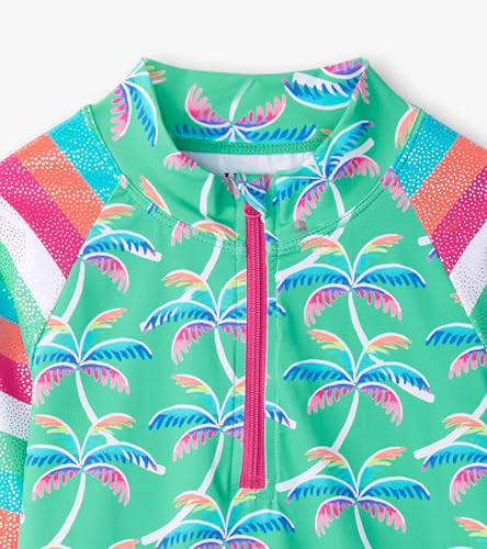 Hatley Girls' Rainbow Palm Rashguard Set (Toddler/Little Big Kid)3