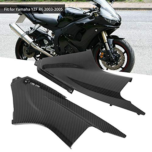 Insert de carénage de conduit d'air style carbone pour YZF R6