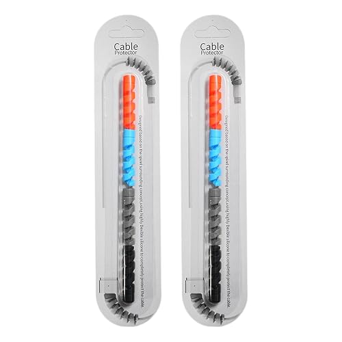 Artful World Spiral Cable Protector, Data Core Saver Charging Charger Protective Cable Protectors for Data Cables, Type C, iPhone Charge, Headphone, MacBook Charger, Earphones Pack of 2 (8 Pieces)
