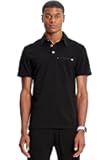 Cherokee Infinity Mens Scrub Top Modern Fit Polo T-Shirt with Zipper Chest Pocket - CK825A