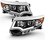 ACANII - For [Halogen Model Only] 2011-2014 Ford Edge Black Housing LED DRL Projector Headlights Headlamps Left+Right