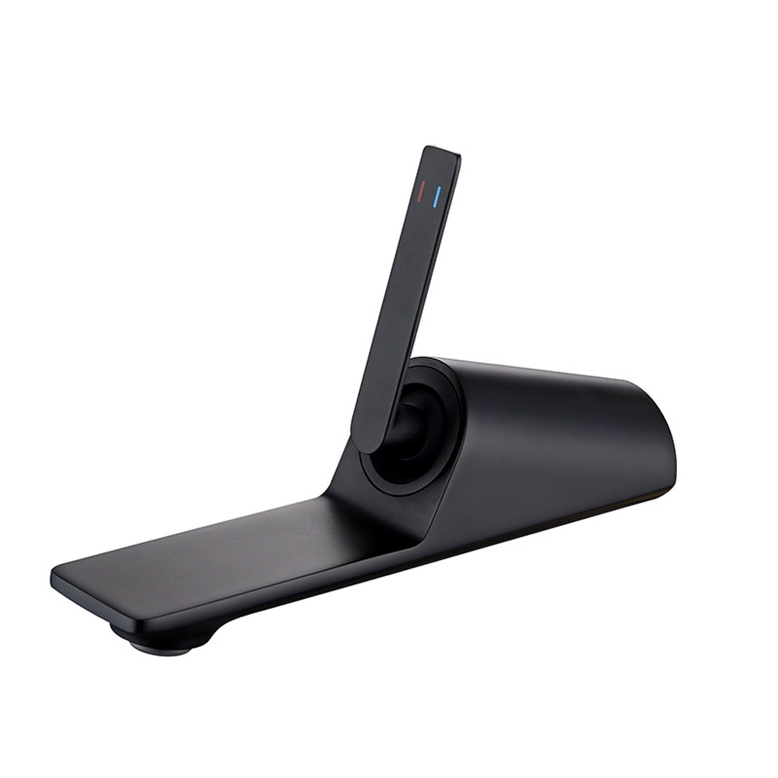 Mitigeur lavabo encastré noir mat pour éliminer les traces de calcaire