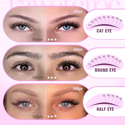 Image of Pawotence Lash Clusters 480pcs Individual Lashes 30D 40D Cluster Eyelash Extensions 11-16mm Eyelash Clusters Lash Extensions for Self Application (30D&40D, 0.07D, 11-16mm Value Pack)