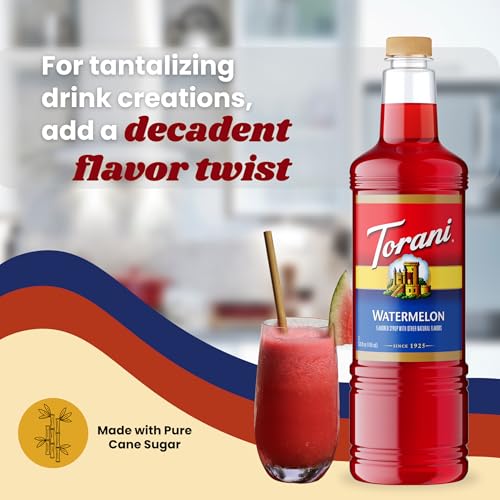 Image of Torani Watermelon Syrup 1L with Pump - Cocktails & Mocktails