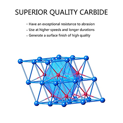 Spetool Extra Long Spiral Router Bit Down Cut 1/8 Inch Cutting Diameter, 1/4 Inch Shank 3 Inch Ovl Hrc55 Solid Carbide End Mill For Wood Cut Carving Engrave #TOP5