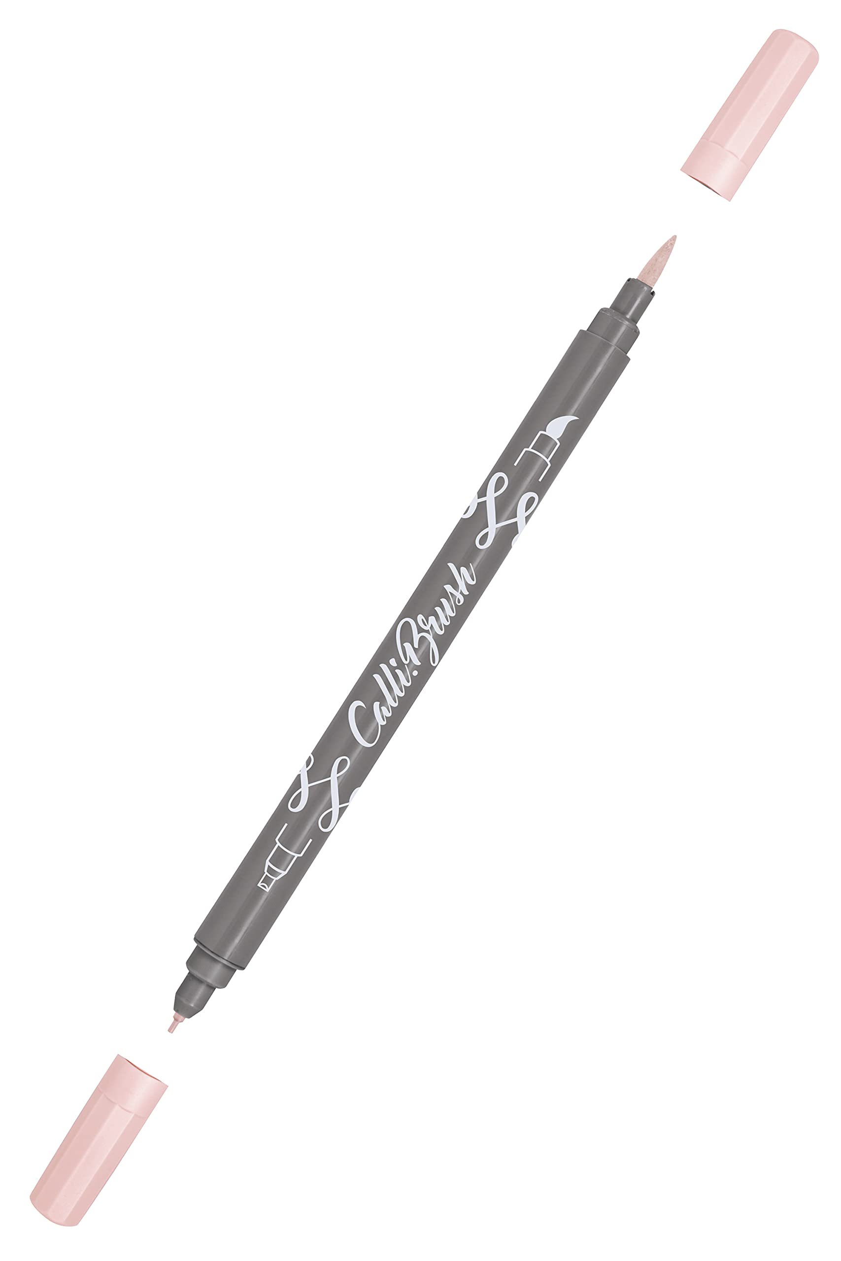 ONLINE Calli.Brush Pen with Double Tip, Brush and Calligraphy Tip, Hand Lettering Brush Pens in Various Colours, Colourful Bullet Journal Pens for Calligraphy, Watercolour, Powder — image 1