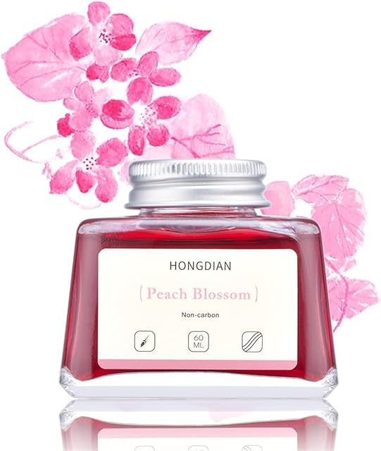 Image of HONGDIAN, Ink Bottle - Non Carbon | Peach Blossom | 60ml Premium Writing Ink.