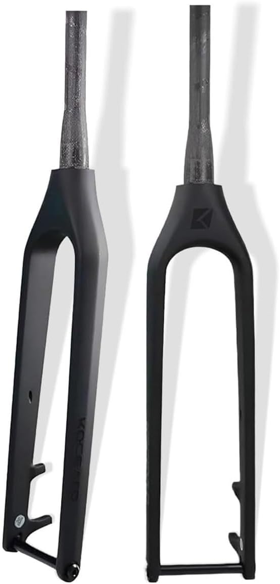 27.5/29in Mountain Bike Rigid Fork 1-1/2'' Tapered Tube Boost Thru Axle 15x110mm Disc Brake Carbon Fiber Fork Internal Routing