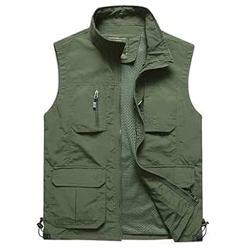 トップス Ader Error Pocket Detail Fishing Vest Mens Mesh Vest Multi Pocket Quick Dry Fishing Sleeveless