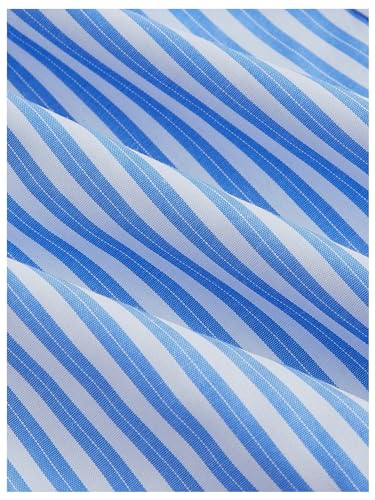 Floerns Women's Casual Striped Letter Patched Elastic Waist Straight Wide Leg Pants3